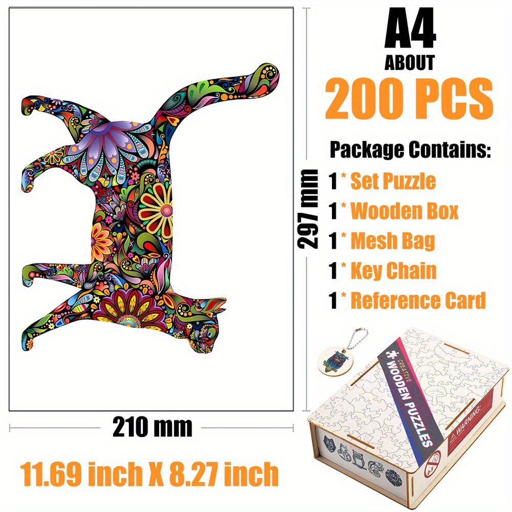 Pride Cat Wood Puzzle in Box