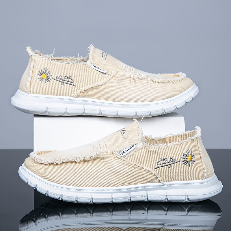 Men's Slip On Canvas Shoes Lightweight Casual Flats