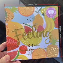 72 Colors Fruit Pattern Eyeshadow Palette Matte Pearly Sequin Makeup Palette