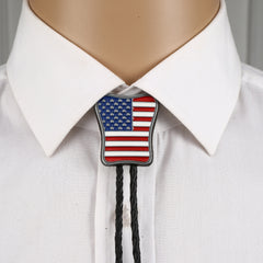 Metal Necktie Necklace Flag Unique Casual Electroplating
