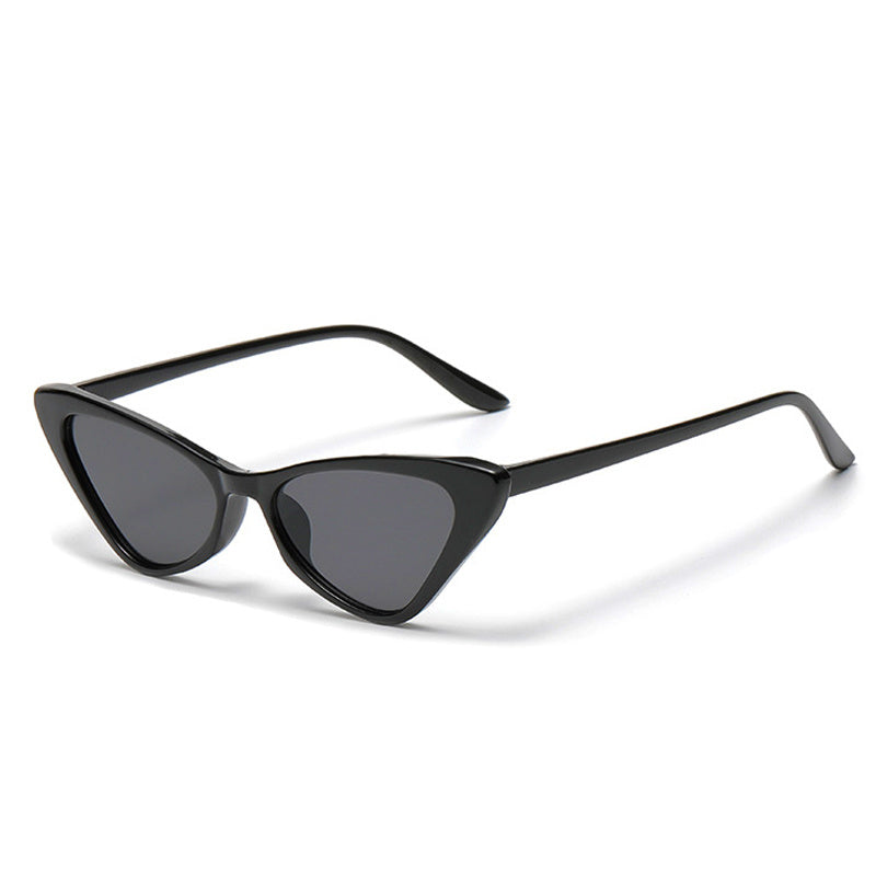 Vintage Narrow Cat Eye Sunglasses For Women Clout Goggles Plastic Frame