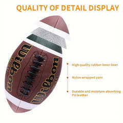 PU American Football Non slip Game Rugby No 3 No 6 No 9 For Club Training