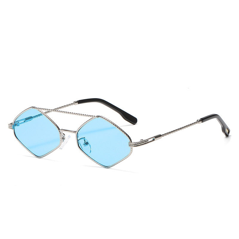 Polygonal Colorful Sunglasses UV400 Protection