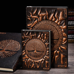 Vintage Tree Of Life A5 A6 Diary Notebook Embossed Leather Bible Book