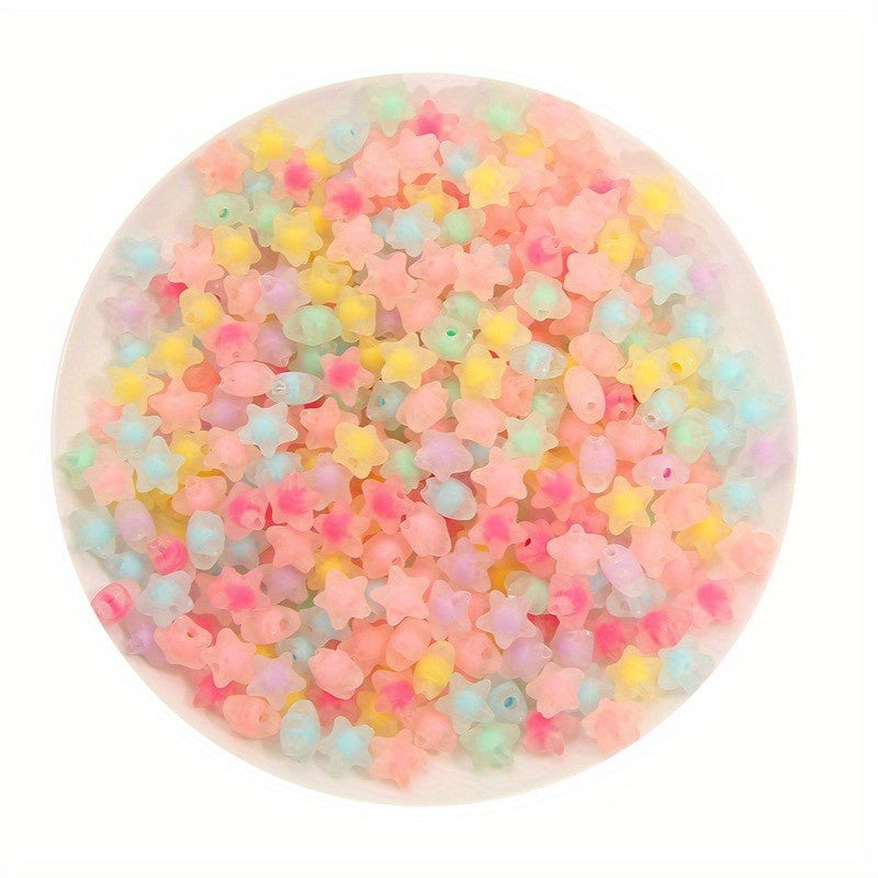 80pcs 1.0 43 Acrylic Mixed Five-pointed Star Beads DIY Jewelry
