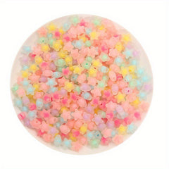 80pcs 1.0 43 Acrylic Mixed Five-pointed Star Beads DIY Jewelry