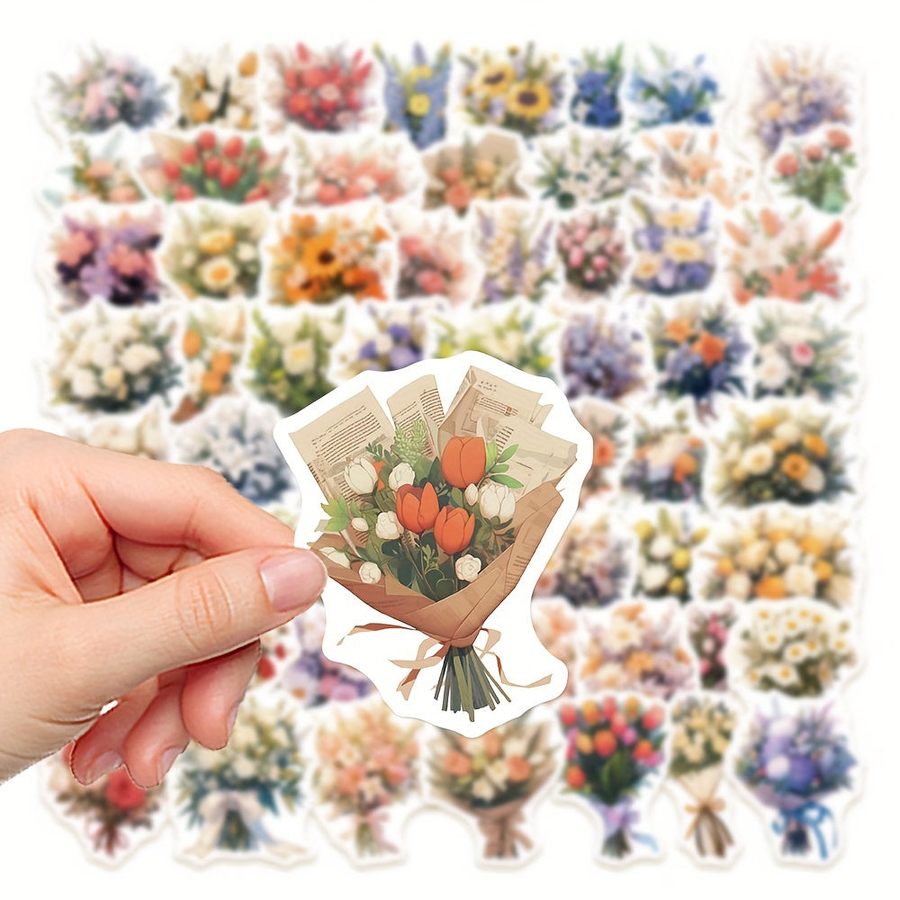 60pcs Confession Bouquet Graffiti Stickers Laptop Water Cup Decor