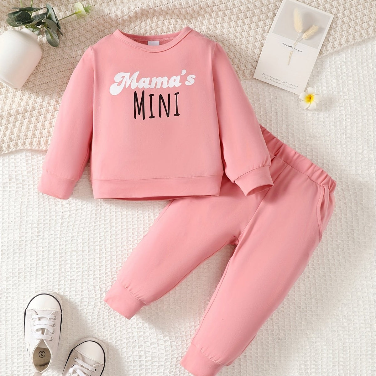 Mama's Mini Long Sleeve Top Pants Set
