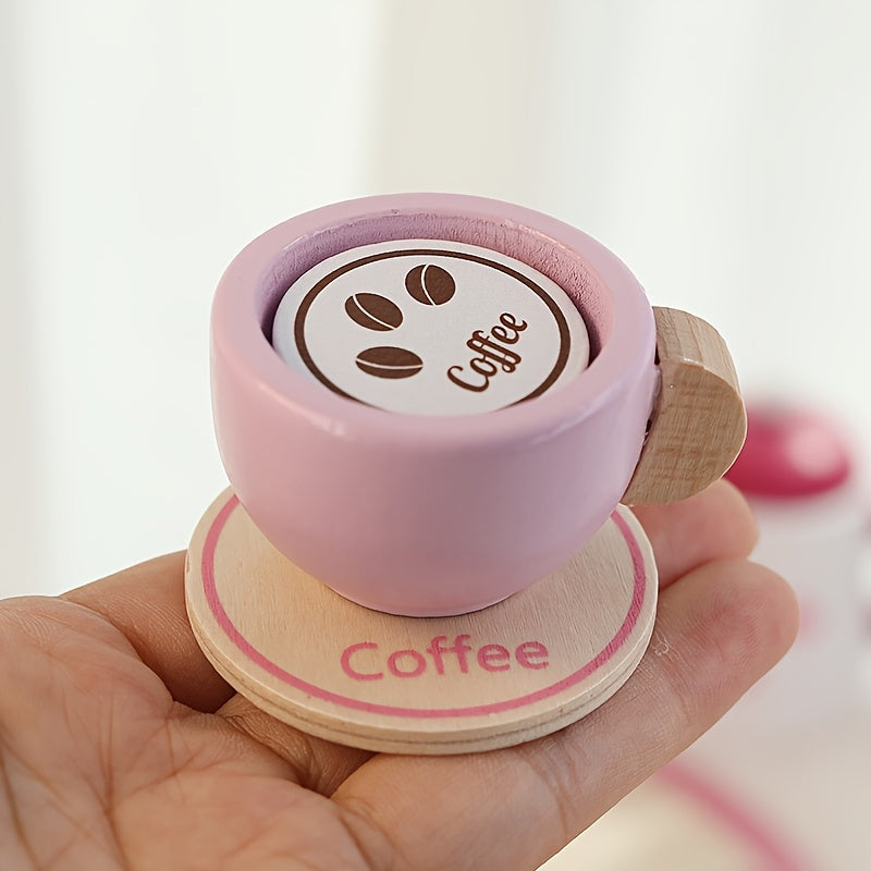 Wooden Children's Playhouse Tea Set Toy