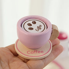 Wooden Children's Playhouse Tea Set Toy