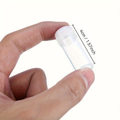 30 Pcs 5ml Plastic Test Tubes Sample Vials Capsules Storage Screw Caps