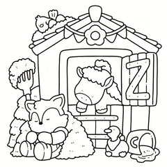 Little Hug Coloring Book 24 Pages Relaxing Stress Relief Activity for Adults