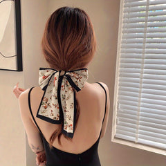 Silky Scarf Headband Bow Knot Head Rope Ribbon Hair Accessories