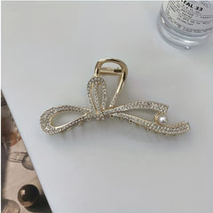 3pcs Rhinestone Butterfly Hair Claw for Women Girls