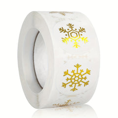 500pcs Golden Snowflake Christmas Stickers for Decoration