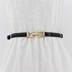 Thin Belt Women's Adjustable Buckle Waist Belt