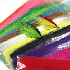 2 Packs Fiber Craft Fur Flies Bait Wings Tying Material Fishing Accessor
