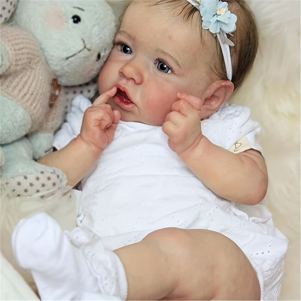 22 Inch Soft Vinyl Reborn Doll Bruises Veins Visible Dolls Gift