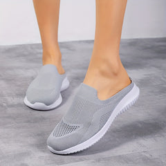 Summer Slip On Sneakers Women's Shoes Breathable Lightweight Flat Shoes