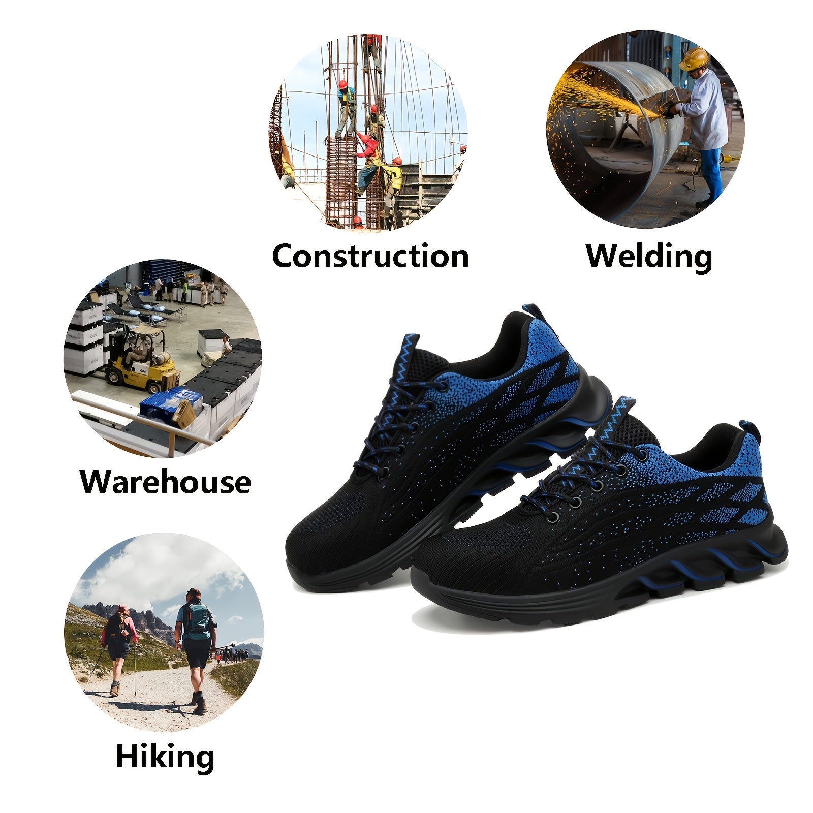 Men's Safety Work Sneaker Anti-skid Wear-resistant