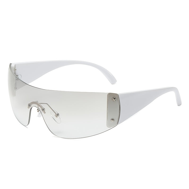 European American All in One Large Frame Y2K Sunglasses For Men