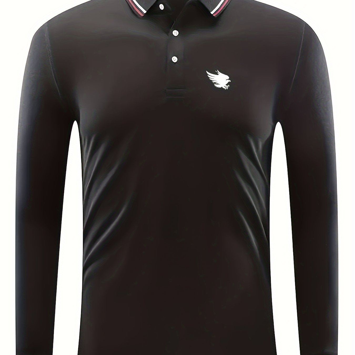 Men's Long Sleeve Flying Eagle Print Sports Shirt