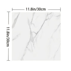10pcs Peel And Stick Marble Floor Tile Waterproof Bathroom Flooring