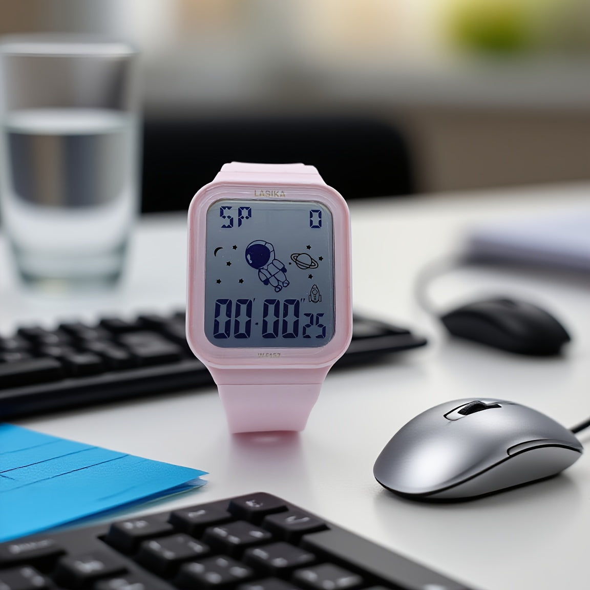 Girls' Waterproof Timer Watch with Alarm Clock