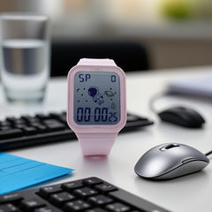 Girls' Waterproof Timer Watch with Alarm Clock