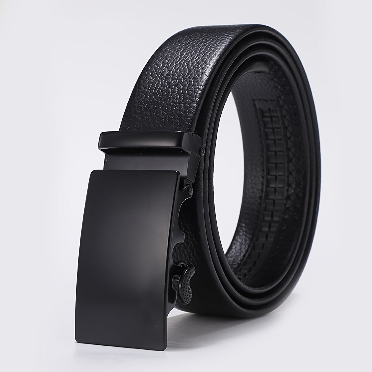 Men's Leather Automatic Buckle Belt for Car