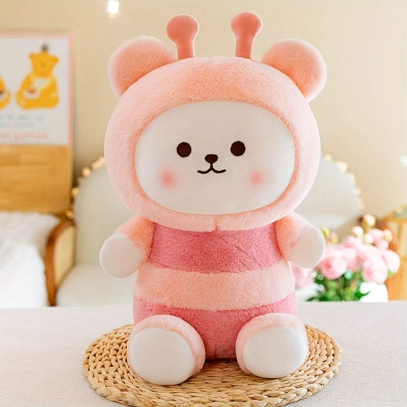 Adorable Bee Bear Plush Soft Cartoon Doll for Kids
