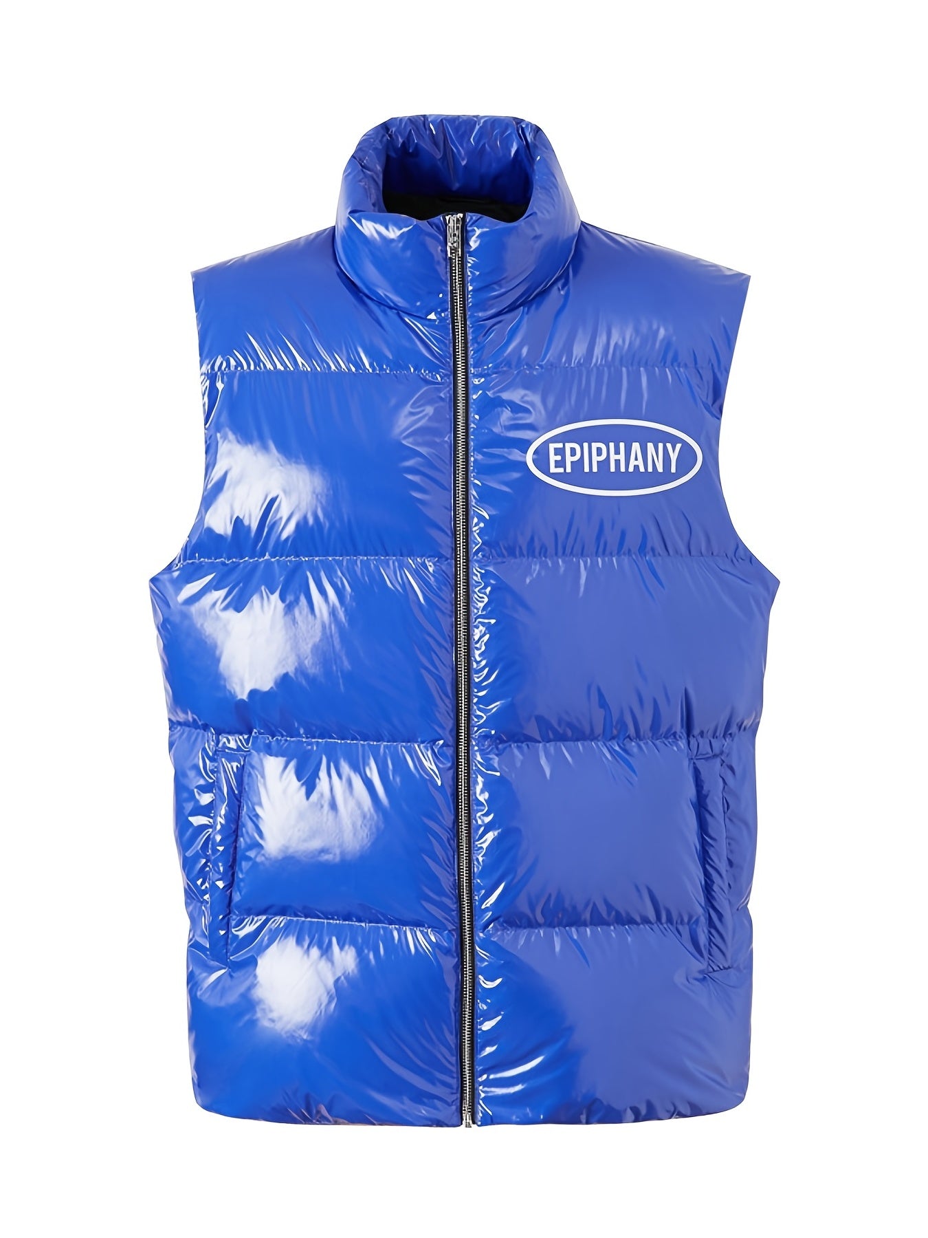 Sleeveless Solid Vest With Pockets for Winter & Fall