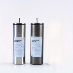 304 Stainless Steel Straw Coffee Cup Double Layer Vacuum Insulation