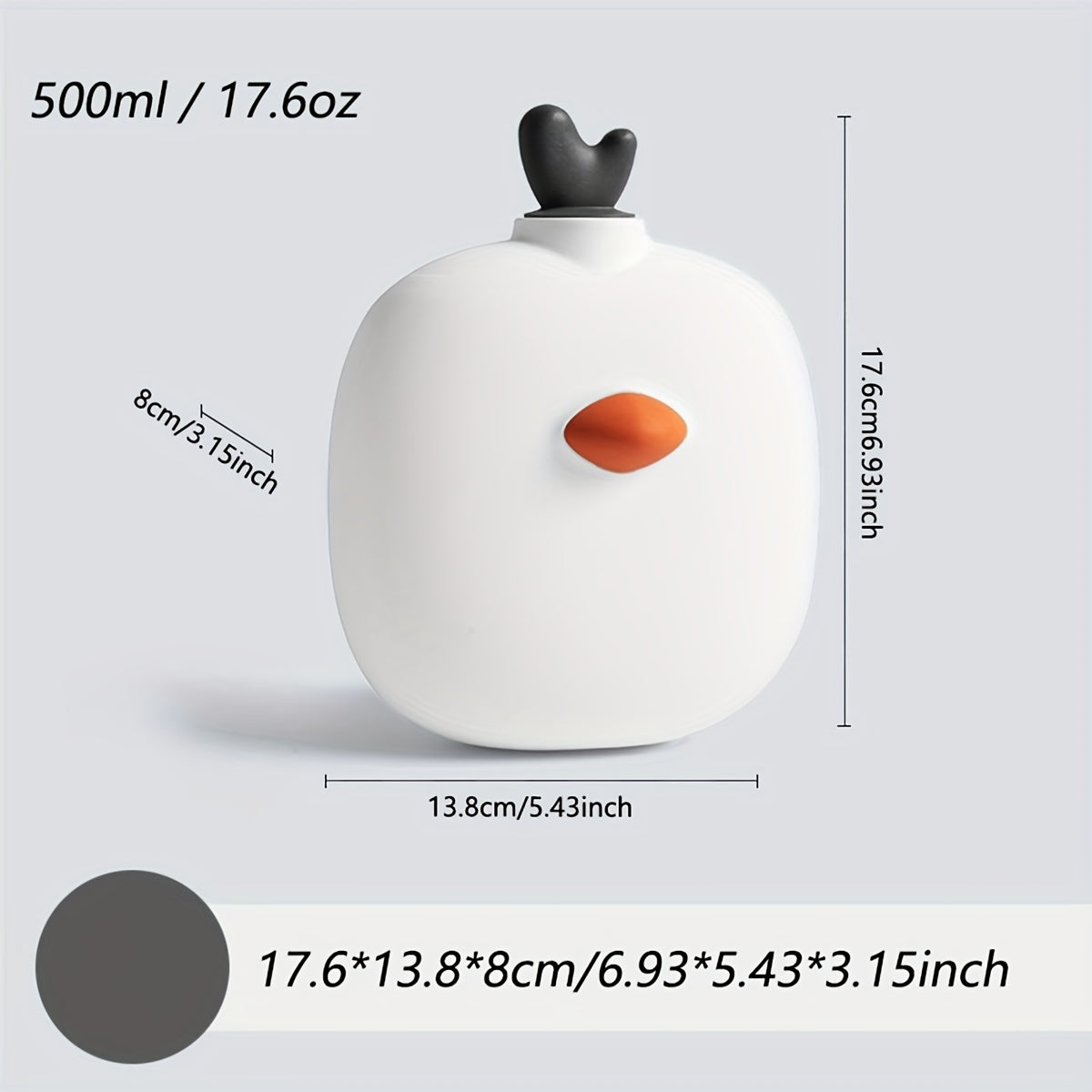 Cartoon Chicken Hot Water Bag Silicone Leakproof Bottle
