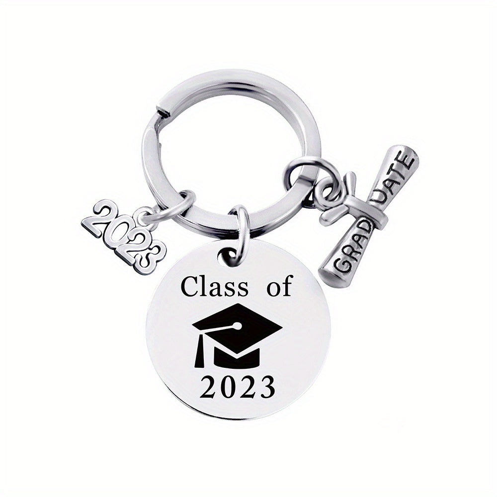 Creative Children's Silvery Keychain Graduation Gift