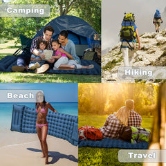 Self Inflating Camping Mattress with Pillow Lightweight Mat