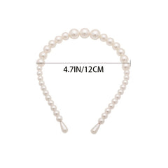 3pcs Faux Pearl Headband Hair Accessories for Wedding Party