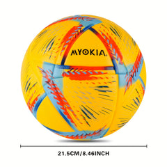 Size 5 Soccer Ball with Pump for Outdoor Training and Entertainment