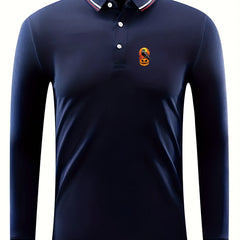 Men's Halloween Crow Pattern Long Sleeve Sports Shirt Top