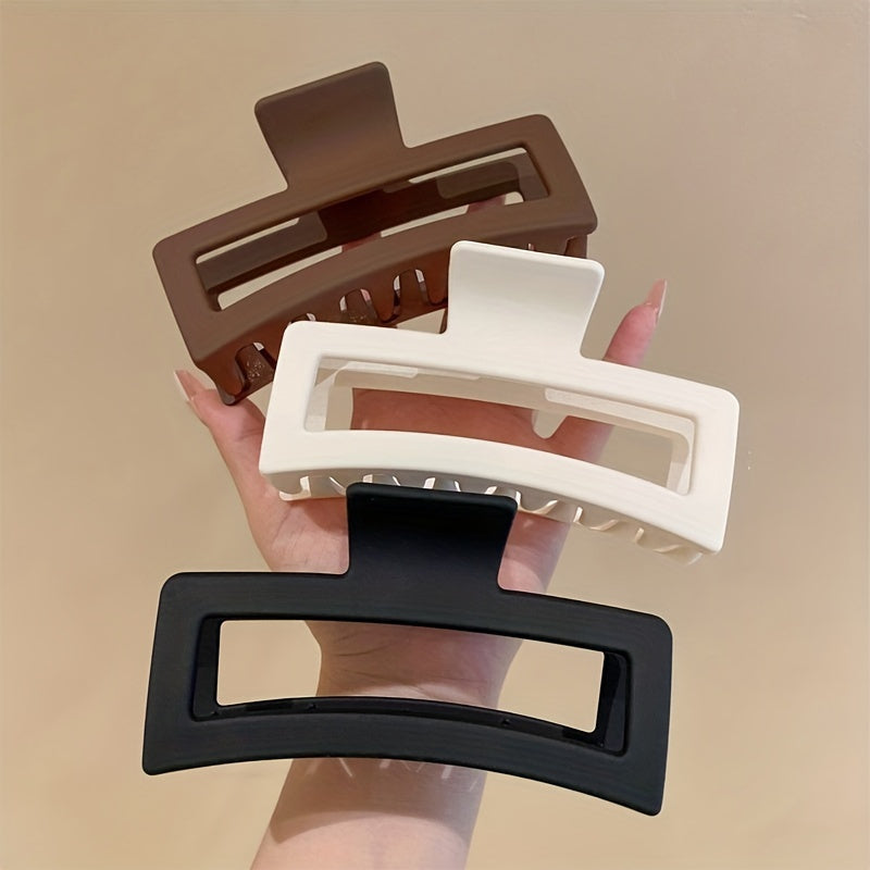 Large Bowknot Hair Claw For Women Style Frosted Back Head Hair Clip