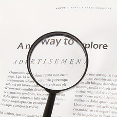 2pcs Magnifying Glass Handheld Reading Magnifier For Seniors