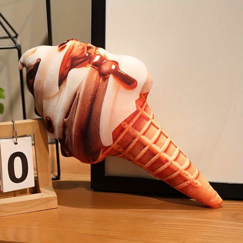 Sweet Ice Cream Plush Toy 13.77in Frosty Touch Swirls Assorted Colors