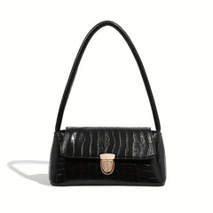 Crocodile Pattern Underarm Bag Vintage PU Shoulder Bag
