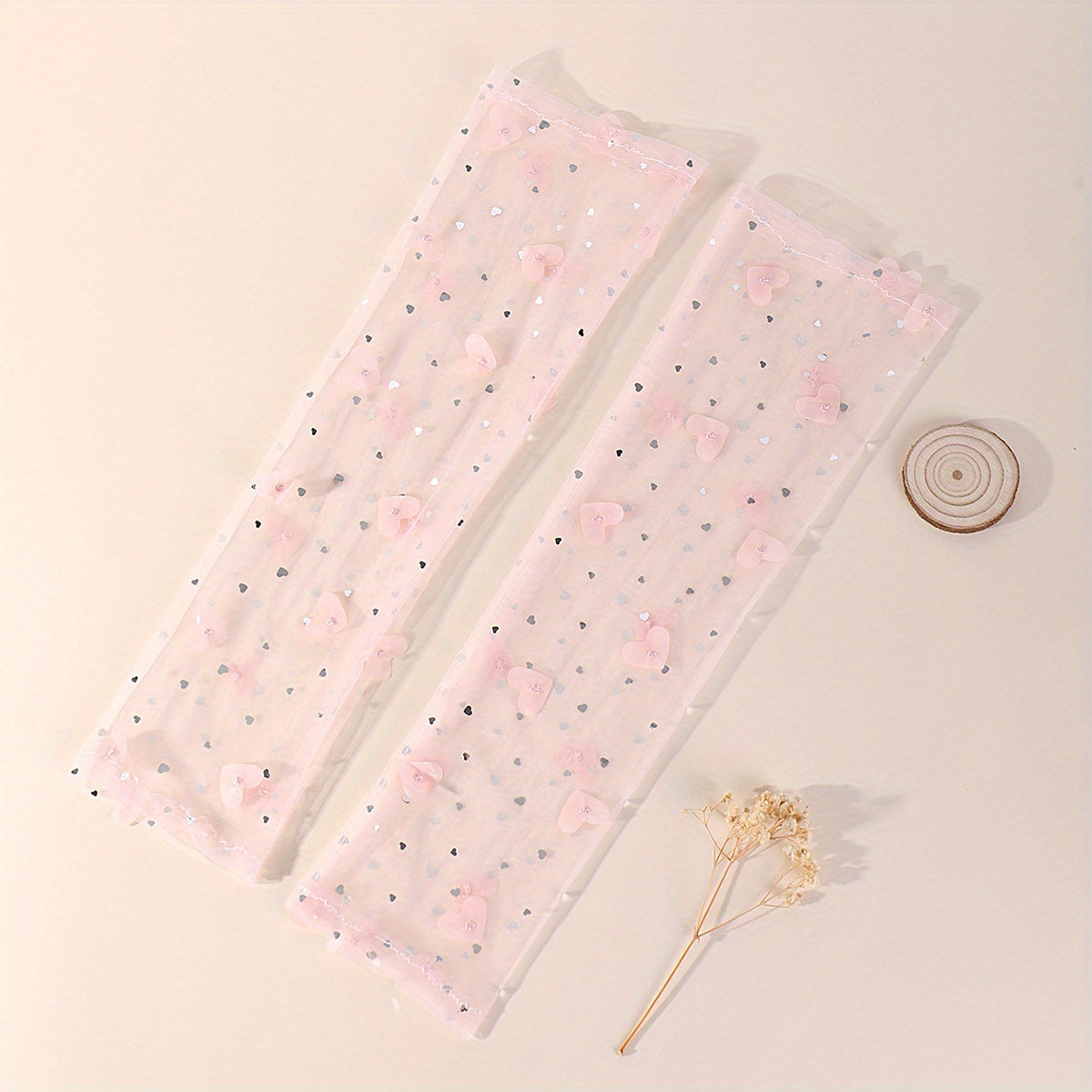 Lace Mesh Sleeve Thin Sunscreen Long Arm Guard Sleeve for Women