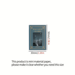 100 Pcs Mini Retro Tent Paper DIY Scrapbook Material