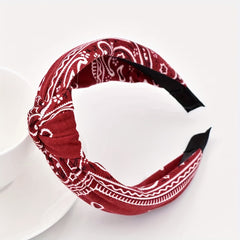 Bohemian Style Yoga Sports Headband Sweat Absorb Sweatband Elastic Headband