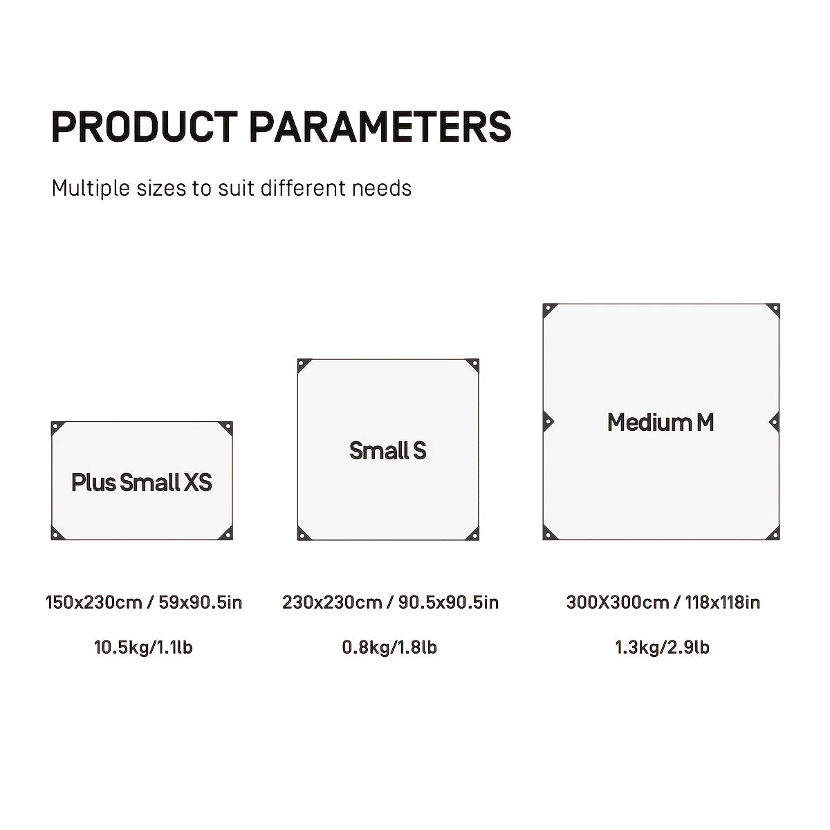 Waterproof Camping Tarp Coated Canopy Fabric for Sun Protection
