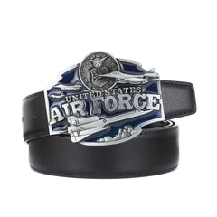 Letter Airplane Pattern Military Belt Buckle Western Cowboy Belt Buckle