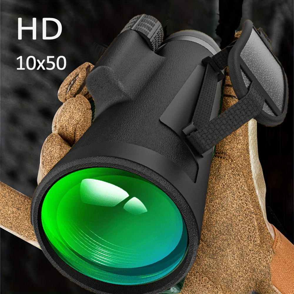 Professional 10x50 Monocular Telescope HD Lens Prism Durable Compact
