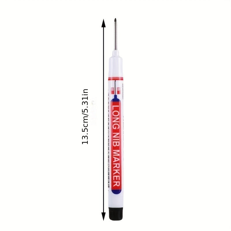 3pcs Deep Hole Lengthened Head Marker Pen Ceramic Tile Deep Hole Marker Pen